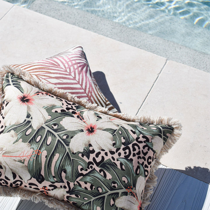 Seminyak Rose-Indoor Outdoor Cushion Cover-With Piping-45cm X 45cm