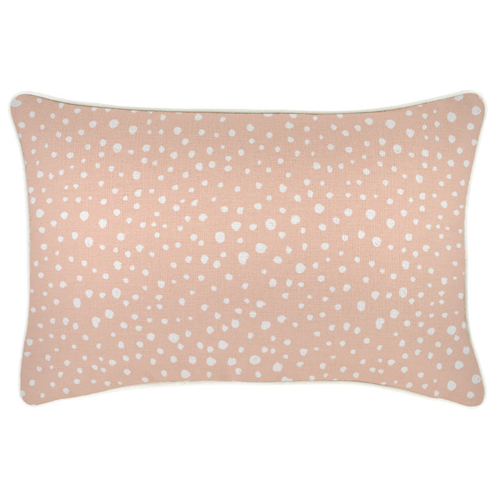 Lunar Blush Spot-With Piping-Indoor Outdoor Cushion Cover-35cm X 50cm