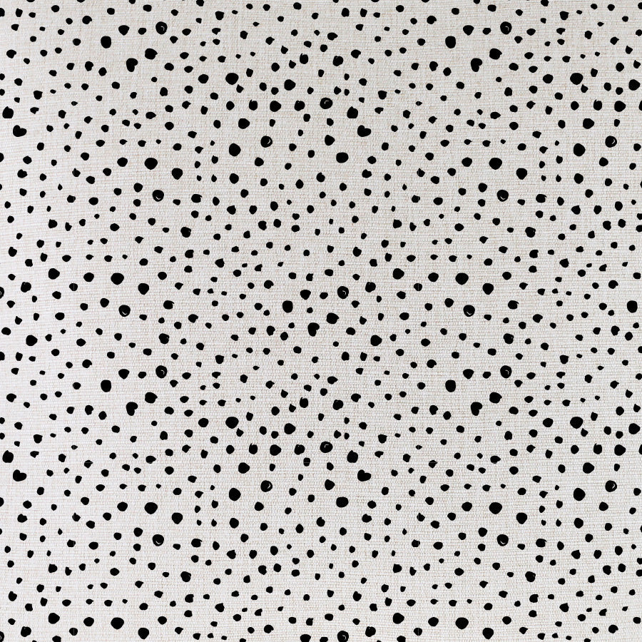 Lunar Black Spot-With Black Piping-Indoor Outdoor Cushion Cover-45cm X 45cm