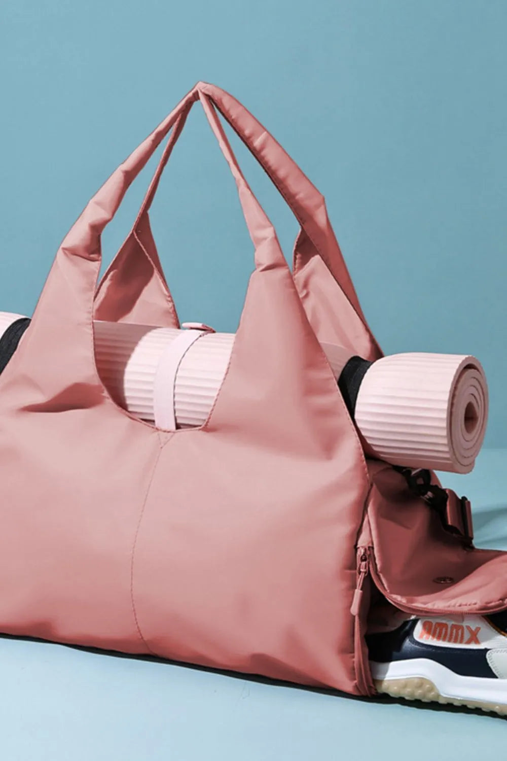 Active Retreat Waterproof Yoga Sports Travel Duffle Bag - Misty Rose | Rezortly