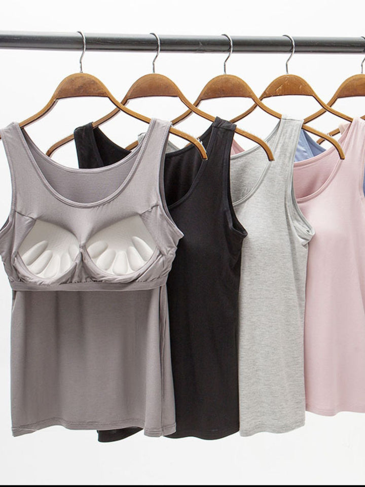 Jane Basic Tank with Bra - Selection. Size S-3XL | Rezortly