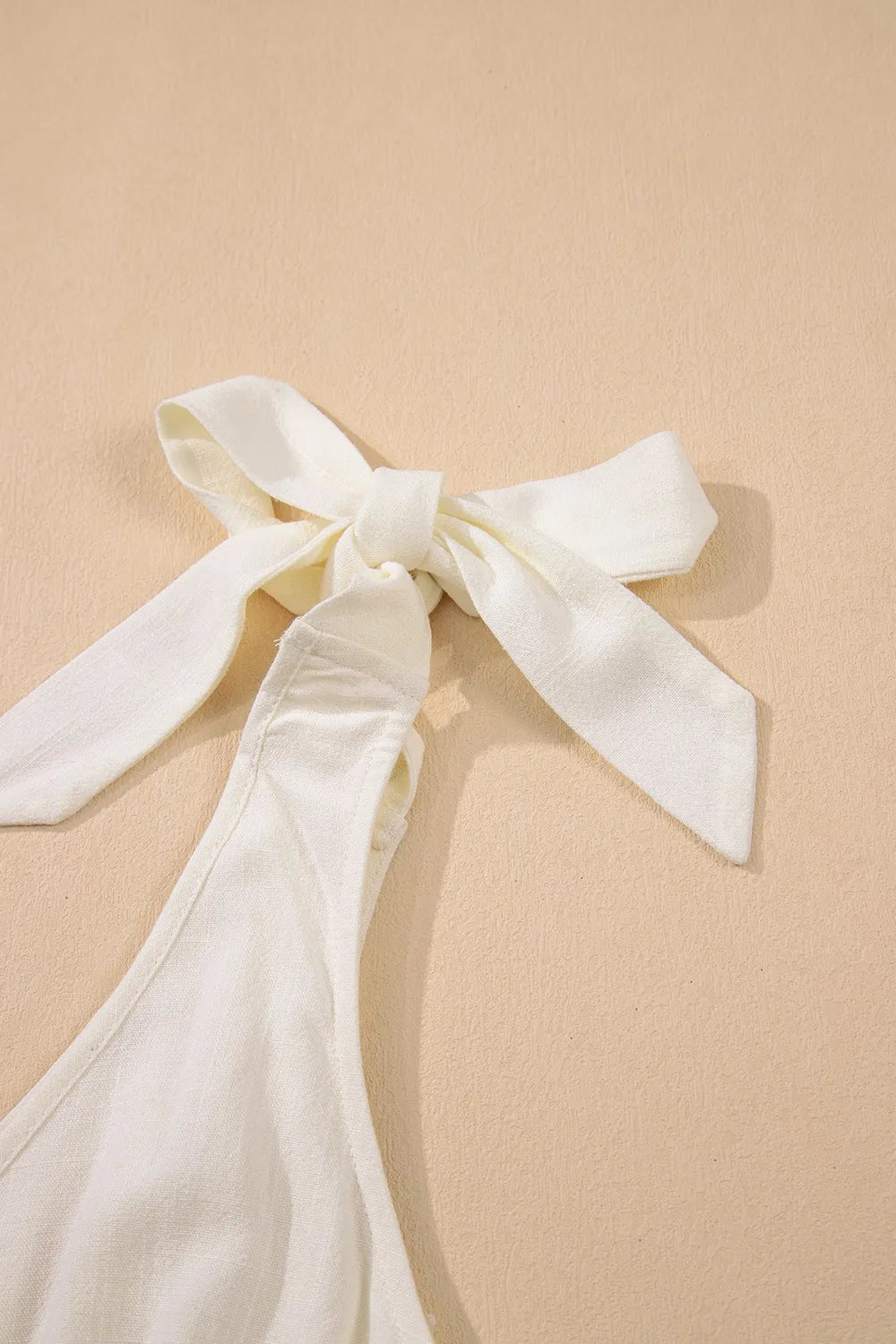 Mia Tie Strap Tiered Mini Beach Dress - Beige - S-XL | Rezortly