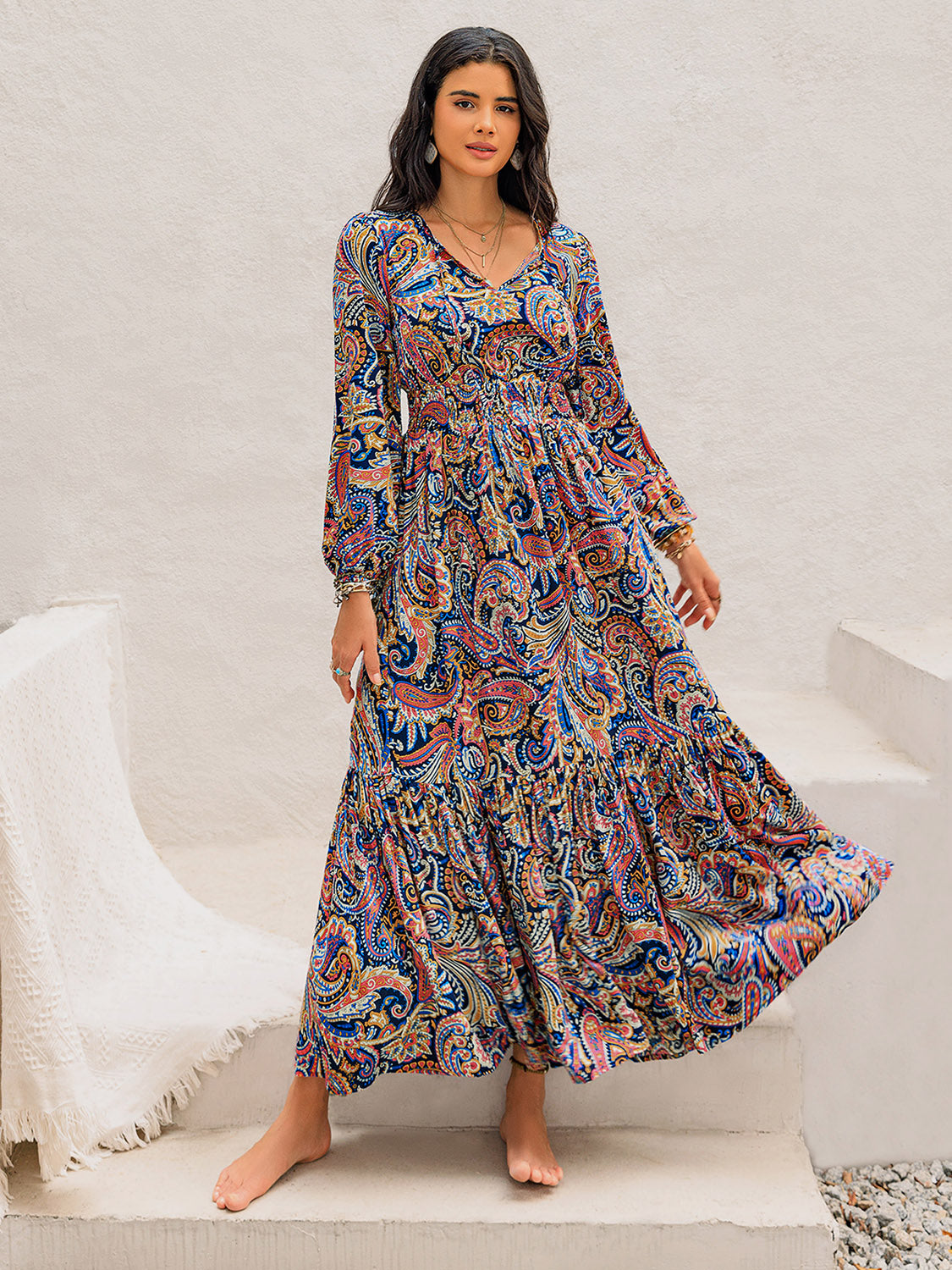 SAGE THE LABEL Paisley Boho Maxi fashion Dress