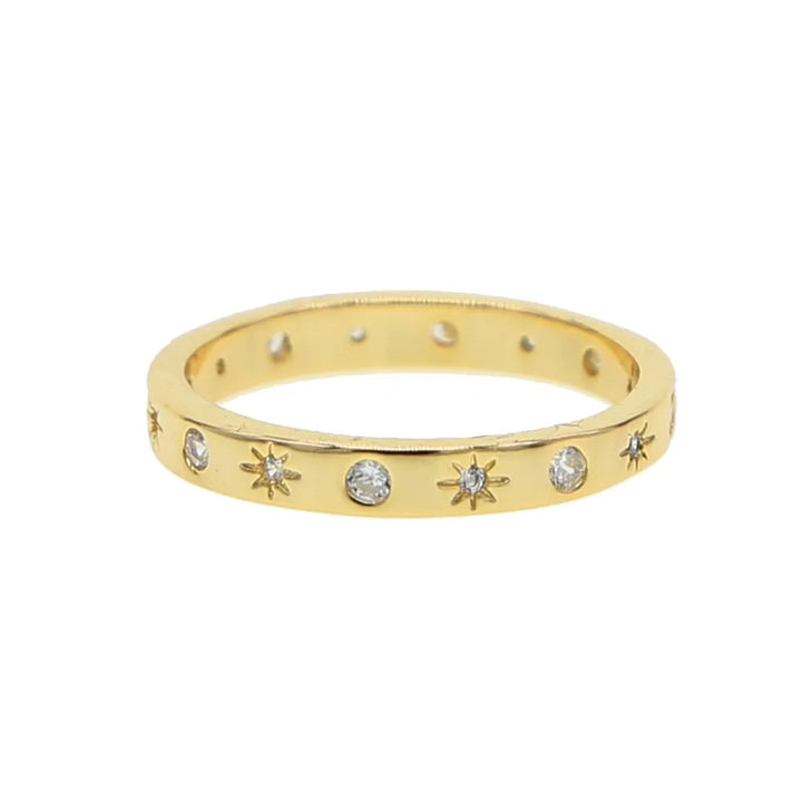 Gold Band Star Ring