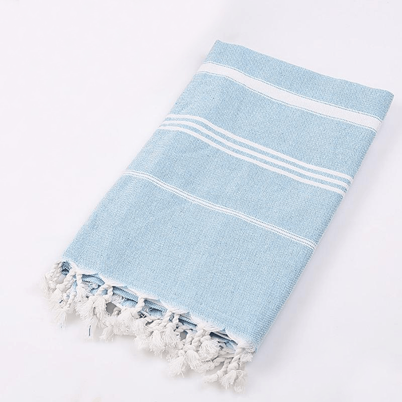 Palm Beach Turkish Towel Sky Blue - Rezortly