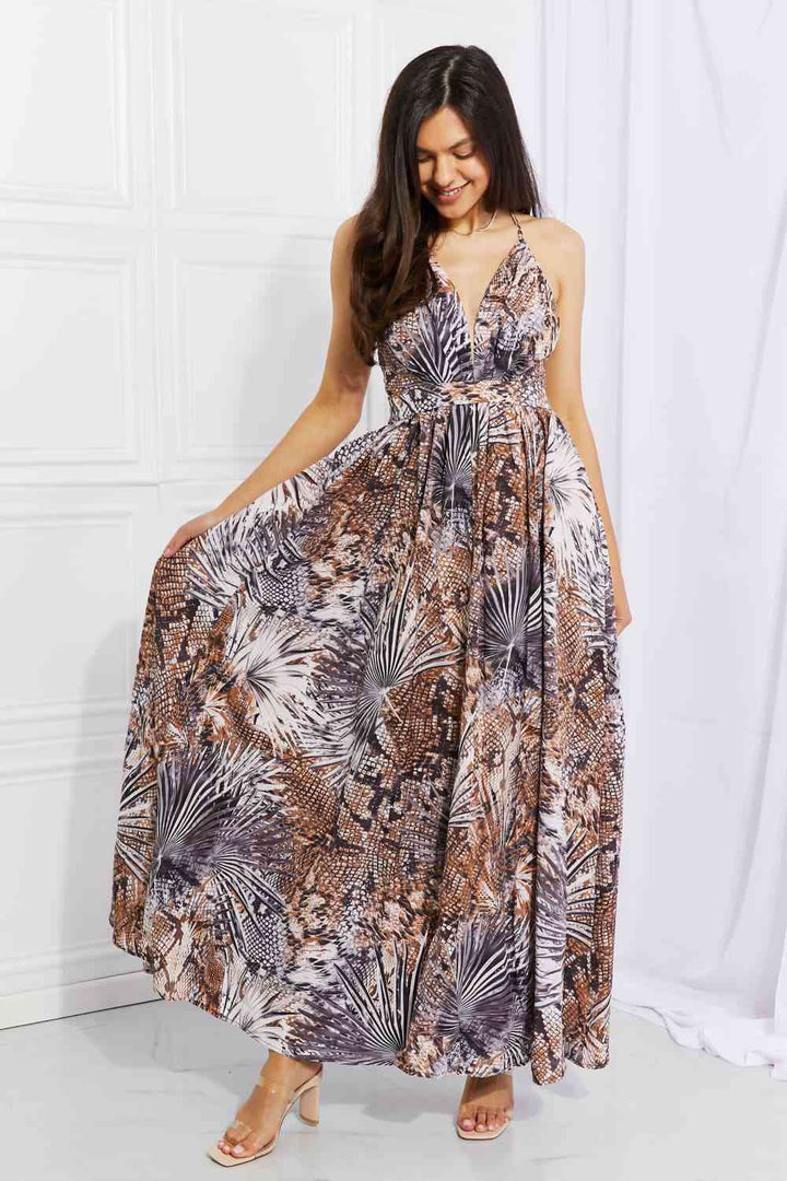 Zara Tropical Animal Print Sleeveless Maxi Dress - Sweet Generis | Rezortly.com