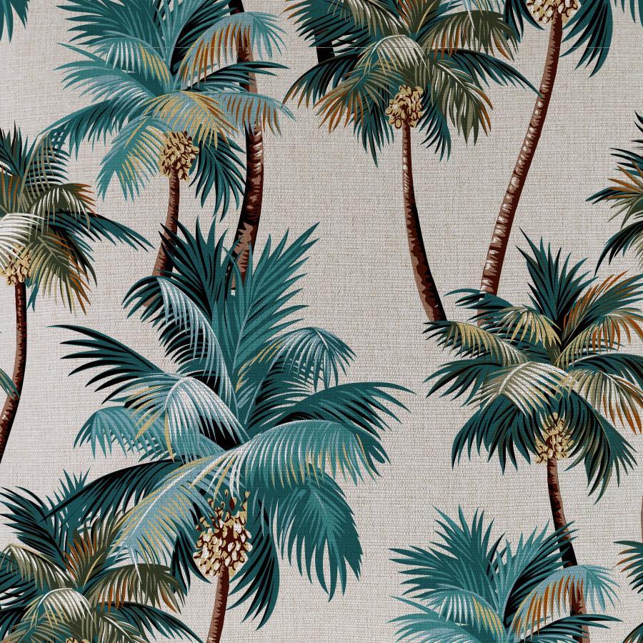 Palm Trees Coastal-Natural-Cushion Cover-35cm X 50cm-Rezortly
