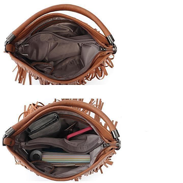 Kimberly Boho Fringe Tassel Bag Bags - Rezortly