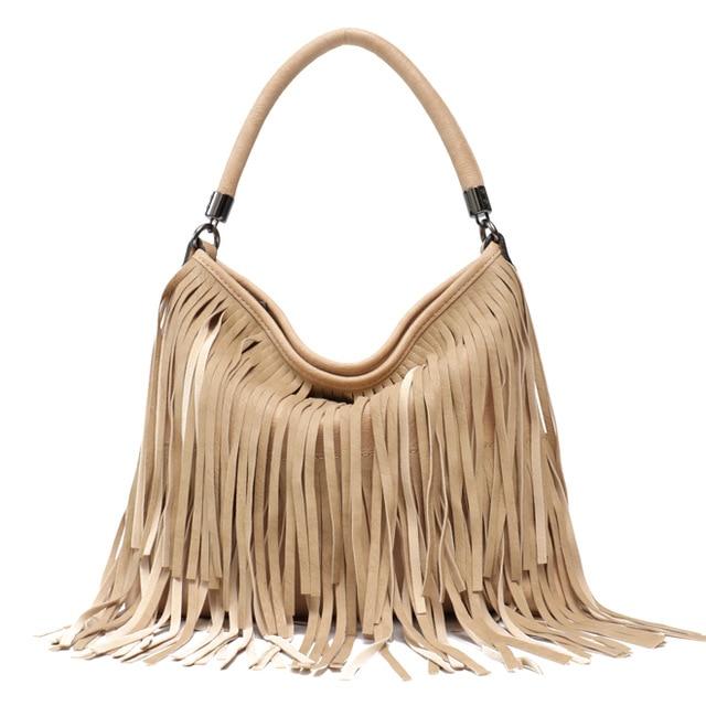 Kimberly Boho Fringe Tassel Bag Bags - Rezortly